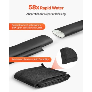 VEVOR Σακιά Πλημμύρας, Σετ 10 Τεμαχίων, Επαναχρησιμοποιούμενα, Απορ... VEVOR Σακιά Πλημμύρας, Σετ 10 Τεμαχίων, Επαναχρησιμοποιούμενα, Απορ...