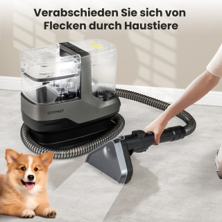 Costway Πολυμηχάνημα Καθαρισμού Ταπήτων 1800W με Ατμό & Αποστείρωση...