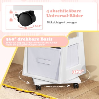 Costway Παιδικός Περιστρεφόμενος Καθρέφτης-Κοσμηματοθήκη με Ράφια Λ... Costway Παιδικός Περιστρεφόμενος Καθρέφτης-Κοσμηματοθήκη με Ράφια Λ...