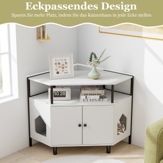 Costway Ντουλάπι Γάτας με Διπλή Πόρτα και Επιπλέον Χώρο Αποθήκευση... Costway Ντουλάπι Γάτας με Διπλή Πόρτα και Επιπλέον Χώρο Αποθήκευση...