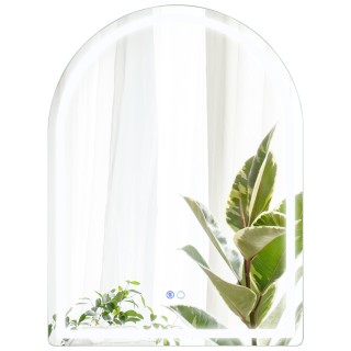 Costway  Καθρέφτης Μπάνιου LED με Φωτισμό Αντιθαμβωτικός Ασημί 80 x...