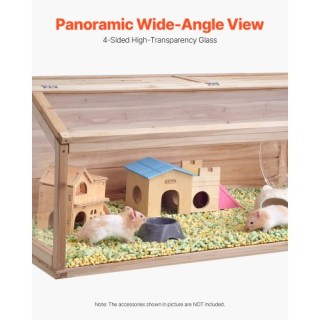 VEVOR Ξύλινο Κλουβί Χάμστερ 48 ιντσών για Μικρά Ζώα MZCSLYMS1C45VOP... VEVOR Ξύλινο Κλουβί Χάμστερ 48 ιντσών για Μικρά Ζώα MZCSLYMS1C45VOP...