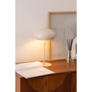 Atmosphera Savio Μπεζ Επιτραπέζιο Φωτιστικό Ύψους 38εκ 205922