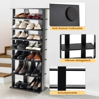 Costway Κάθετος Οργανωτής Παπουτσιών με 7 Ράφια και Διπλές Σειρές ... Costway Κάθετος Οργανωτής Παπουτσιών με 7 Ράφια και Διπλές Σειρές ...