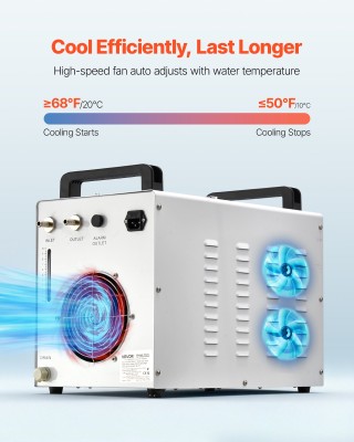 VEVOR Βιομηχανικός Ψύκτης Νερού CW-3000 με Δεξαμενή 9L & Μέγ. Ροή 1... VEVOR Βιομηχανικός Ψύκτης Νερού CW-3000 με Δεξαμενή 9L & Μέγ. Ροή 1...
