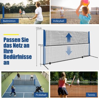 Costway Ρυθμιζόμενο δίχτυ μπάντμιντον με βάση και 2 φτερά σετ 420 ... Costway Ρυθμιζόμενο δίχτυ μπάντμιντον με βάση και 2 φτερά σετ 420 ...