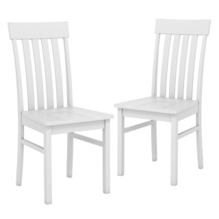 Costway Σετ 2 Καρεκλών Τραπεζαρίας χωρίς μπράτσα με εργονομική πλάτ...