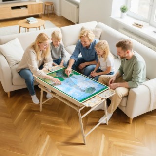 VEVOR Πτυσσόμενο Ξύλινο Τραπέζι Παζλ 1500 Κομματιών 86x63cm PTZ1500... VEVOR Πτυσσόμενο Ξύλινο Τραπέζι Παζλ 1500 Κομματιών 86x63cm PTZ1500...