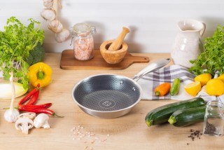 Edenberg Τηγάνι από Ανοξείδωτο Ατσάλι 28cm με Αντικολλητική Επίστρω... Edenberg Τηγάνι από Ανοξείδωτο Ατσάλι 28cm με Αντικολλητική Επίστρω...