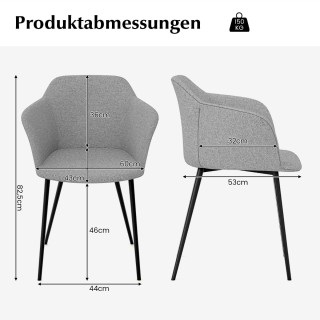 Costway Μοντέρνα και Στιλάτη Καρέκλα Τραπεζαρίας με Λινό Κάθισμα κ... Costway Μοντέρνα και Στιλάτη Καρέκλα Τραπεζαρίας με Λινό Κάθισμα κ...