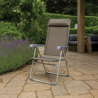 Galileo Πτυσσόμενη καρέκλα χαλάρωσης από αλουμίνιο και πολυεστέρα 2...