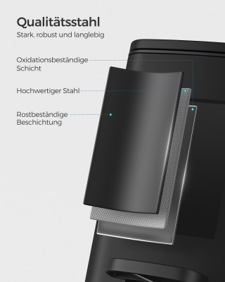 Κάδος Απορριμμάτων Μπάνιου SONGMICS 8L, Μαύρος Κάδος Απορριμμάτων Μπάνιου SONGMICS 8L, Μαύρος