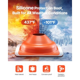 VEVOR Μεταλλική Στεγανωτική Μπότα Σιλικόνης για Σωλήνες 6-1/4 - 11-... VEVOR Μεταλλική Στεγανωτική Μπότα Σιλικόνης για Σωλήνες 6-1/4 - 11-...