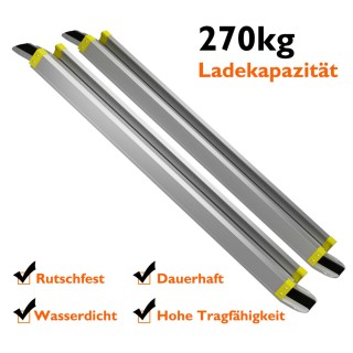 Costway Τηλεσκοπική Ράμπα Αλουμινίου με Αντιολισθητική Επιφάνεια (Μ...