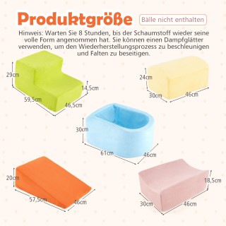 Costway Σετ Αναρρίχησης & Σκαρφαλώματος 5 τεμαχίων με Μαλακά Κύβους... Costway Σετ Αναρρίχησης & Σκαρφαλώματος 5 τεμαχίων με Μαλακά Κύβους...