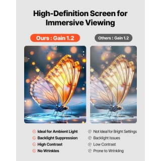 VEVOR Οθόνη Προβολής Τρίποδο 60 4K 16:9 ZJSTYPMEKSJ6U9O7F001V0 VEVOR Οθόνη Προβολής Τρίποδο 60 4K 16:9 ZJSTYPMEKSJ6U9O7F001V0