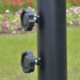 Outsunny  Αποκεντρωμένη Ομπρέλα Ø3x2.5 m με Σταυροειδή Βάση και Μαν...