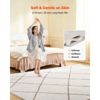 VEVOR Πολυτελές Χαλί 2.44 x 3.05m με Μακριά Πλέξη και Αντιολισθητικ... VEVOR Πολυτελές Χαλί 2.44 x 3.05m με Μακριά Πλέξη και Αντιολισθητικ...