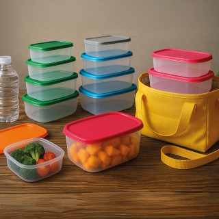 Galileo Σετ 6 δοχείων διατήρησης φρεσκάδας με καπάκι και δυνατότητα...