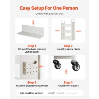 VEVOR Τροχήλατο Καρότσι Βιβλίων 3 Επιπέδων 77 x 38 x 122 cm με Μονή... VEVOR Τροχήλατο Καρότσι Βιβλίων 3 Επιπέδων 77 x 38 x 122 cm με Μονή...