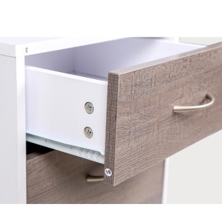 BAKAJI Γραφείο με Συρταριέρα Βιβλιοθήκη Θέση Σαρωτή Τραπέζι Υπολογ... BAKAJI Γραφείο με Συρταριέρα Βιβλιοθήκη Θέση Σαρωτή Τραπέζι Υπολογ...