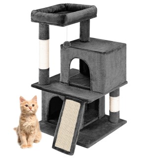 BAKAJI Δέντρο Αναρρίχησης Καταφύγιο για Γάτες Ονυχοδρόμιο Γκρι Φωλ... BAKAJI Δέντρο Αναρρίχησης Καταφύγιο για Γάτες Ονυχοδρόμιο Γκρι Φωλ...