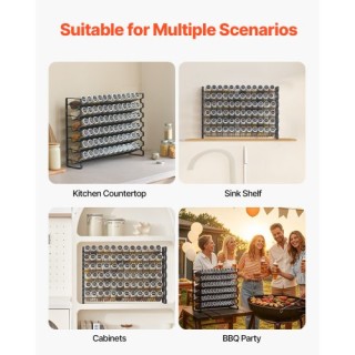 VEVOR Οργανωτής Μπαχαρικών για Ντουλάπι Κουζίνας 23x16 ιντσών TMSDL...