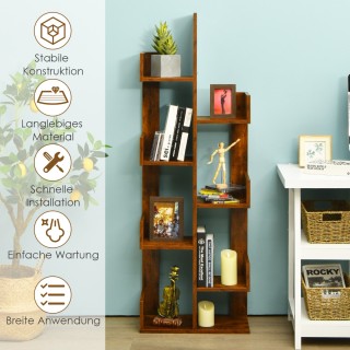 Costway Βιβλιοθήκη σε σχήμα δέντρου με 8 ράφια 50 x 25 x 145 cm CB1... Costway Βιβλιοθήκη σε σχήμα δέντρου με 8 ράφια 50 x 25 x 145 cm CB1...