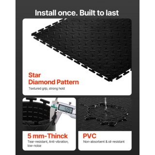 VEVOR Πλακάκια Δαπέδου Γκαράζ Διασυνδεόμενα, Σετ 8 τεμαχίων, Μαύρα,... VEVOR Πλακάκια Δαπέδου Γκαράζ Διασυνδεόμενα, Σετ 8 τεμαχίων, Μαύρα,...