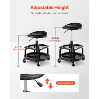 VEVOR Ρυθμιζόμενο Σκαμπό Καταστήματος με Ρόδες 300 lbs Φορτίο QXGKJ... VEVOR Ρυθμιζόμενο Σκαμπό Καταστήματος με Ρόδες 300 lbs Φορτίο QXGKJ...