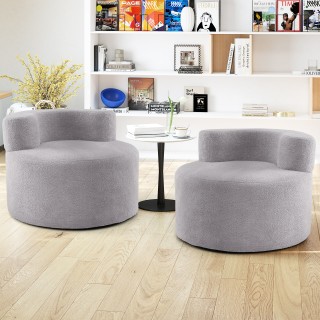 Costway Άνετη Πολυθρόνα Δαπέδου με Επικάλυψη από Απαλό Teddyfleece ...