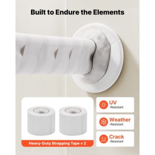 VEVOR 15.2m Σετ Γραμμής Mini Split, 6.4 & 12.7mm Χαλκοσωλήνας AC, Λ...