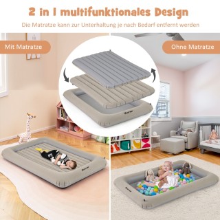 Costway Φουσκωτό παιδικό κρεβάτι με ηλεκτρική αντλία & τσάντα μετα... Costway Φουσκωτό παιδικό κρεβάτι με ηλεκτρική αντλία & τσάντα μετα...