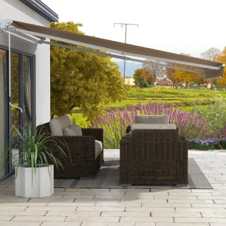 Τέντα ρολού εξωτερικού χώρου με μπράτσα και άνοιγμα μανιβέλας, 350x... Τέντα ρολού εξωτερικού χώρου με μπράτσα και άνοιγμα μανιβέλας, 350x...