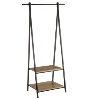 BAKAJI Κρεμάστρα για Υπνοδωμάτιο από Ξύλο MDF και Μαύρο Μέταλλο 55... BAKAJI Κρεμάστρα για Υπνοδωμάτιο από Ξύλο MDF και Μαύρο Μέταλλο 55...