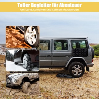 Costway  Σετ 2 Αντιολισθητικές Σανίδες Εκτός Δρόμου από Ενισχυμένο ...