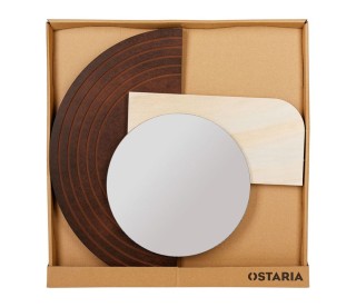 Ostaria Καθρέφτης mdf Ξύλο Σύγχρονος Φυσικός -37059