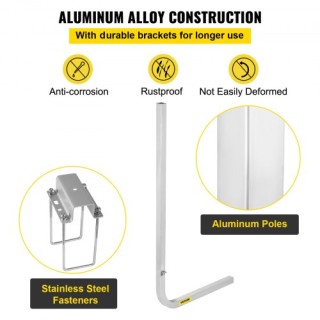 Οδηγοί Τρέιλερ Βάρκας VEVOR, 46, Ζεύγος Αλουμινίου, Ανθεκτικοί στη ...