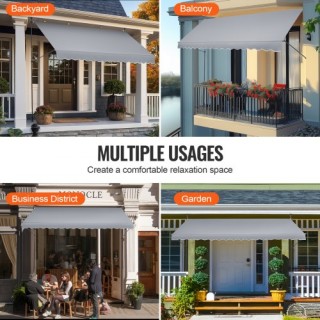 VEVOR  Τέντα Βεράντας 157x47 Αναδιπλούμενη με Μανιβέλα SSSZYPHSLZS1...