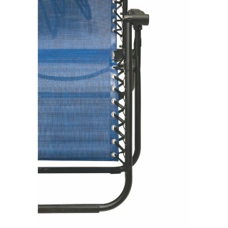 Galileo Πολυθρόνα χαλάρωσης Rio Est σε μπλε χρώμα με σκελετό από αν...