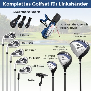 Costway Σετ Γκολφ για Αριστερόχειρες Άνδρες με Ελαφριά Κατασκευή - ... Costway Σετ Γκολφ για Αριστερόχειρες Άνδρες με Ελαφριά Κατασκευή - ...