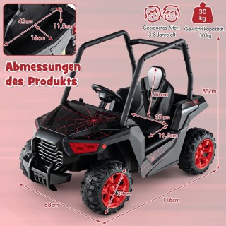 Costway  Ηλεκτρικό Αυτοκινητάκι Οδήγησης για Παιδιά 3-8 Ετών με Τηλ...