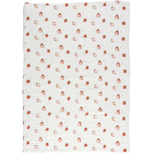 DAS KIDS Κουβέρτα Μουσελίνα Κούνιας RELAX Κόκκινη & Λευκή 620515006621 DAS KIDS Κουβέρτα Μουσελίνα Κούνιας RELAX Κόκκινη & Λευκή 620515006621