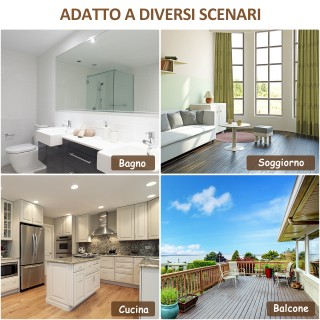 Kleankin  Ράφι Μπάνιου σε Σχήμα Σκάλας με 4 Ράφια από Ξύλο Πεύκου κ...