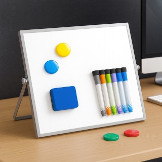 BAKAJI Μαγνητικός Διπλής Όψεως Πίνακας Γραφής με Σβήσιμο με Μαρκαδό...