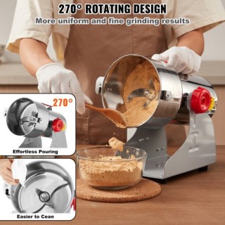 Ηλεκτρικός Μύλος Μπαχαρικών VEVOR 750g Εμπορικής Χρήσης Υψηλής Ταχύ...