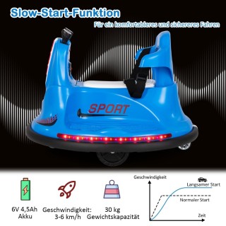 Costway Παιδικό Αυτοκινητάκι Συγκρουόμενο 6V με LED Φώτα, Μουσική ... Costway Παιδικό Αυτοκινητάκι Συγκρουόμενο 6V με LED Φώτα, Μουσική ...