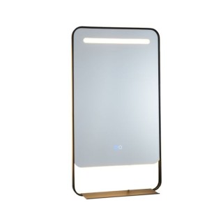 Costway Καθρέφτης Μπάνιου Μακιγιάζ LED με Χρυσό Αλουμινένιο Πλαίσιο...