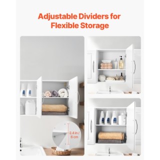 VEVOR Ντουλάπι Κουζίνας 2 Επιπέδων με 3 Πόρτες  31.6 x 137.2 x 51.6...