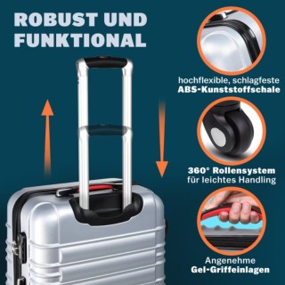 Σετ Βαλίτσες Σκληρού Κελύφους Baseline 4 Τεμάχια – Ασημί (34L, 55L,... Σετ Βαλίτσες Σκληρού Κελύφους Baseline 4 Τεμάχια – Ασημί (34L, 55L,...